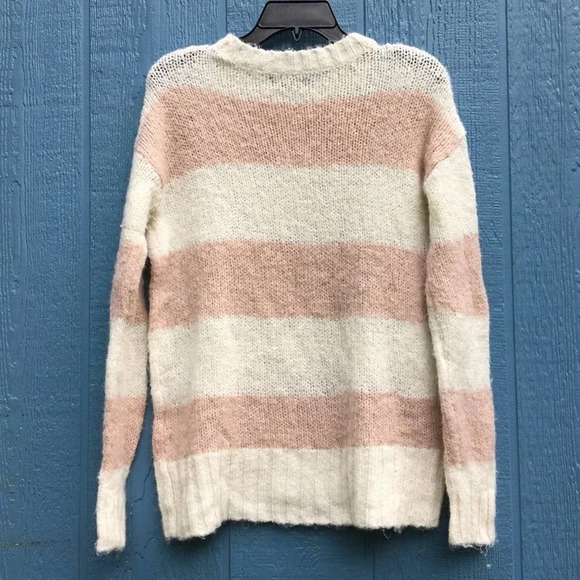 American Eagle Outfitters Jegging Fit Sweater Pink / Ivory Women’s Size XS - Picture 4 of 4
